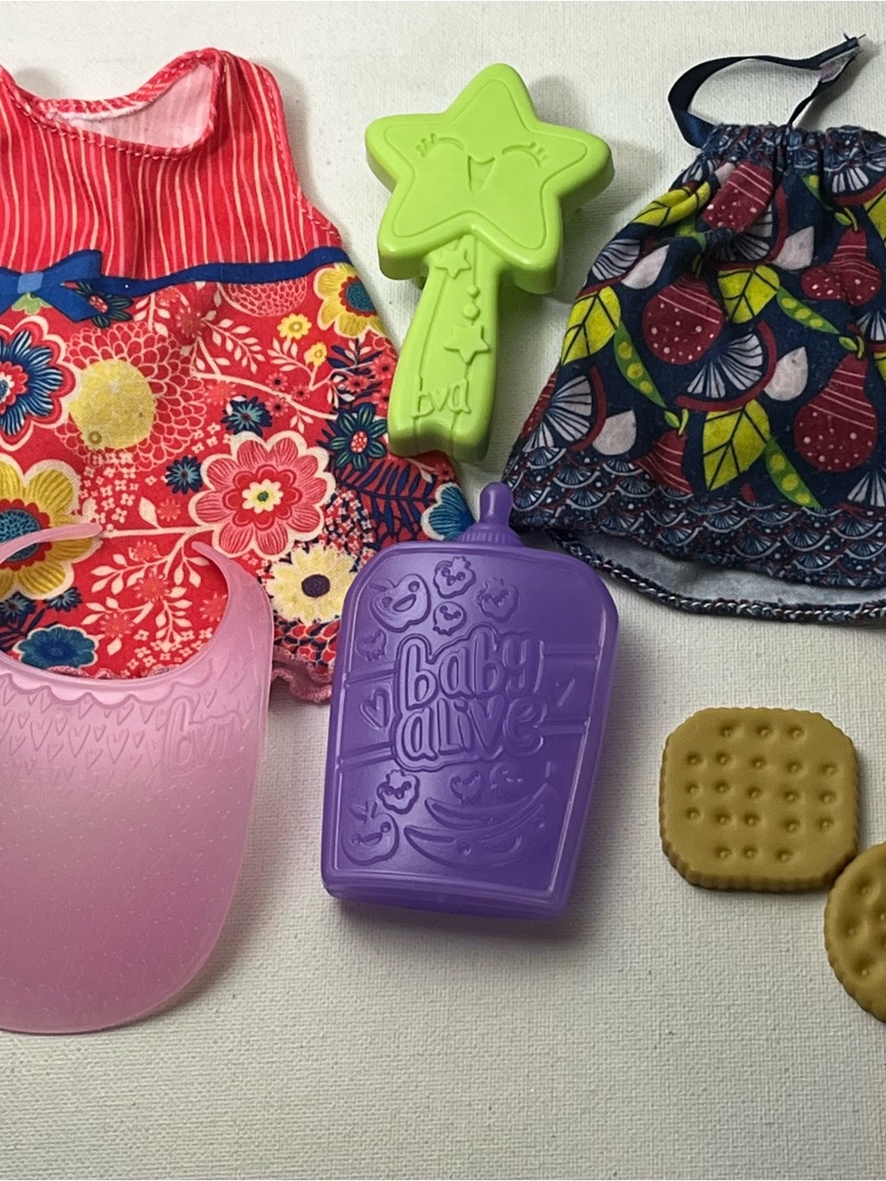 Baby Alive Bundle Dress Bib Bottle Brush